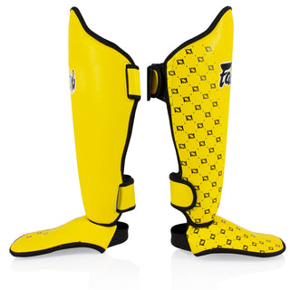 Scheenbeschermers Fairtex Wedstrijd SP5 met voetbeschermers Geel